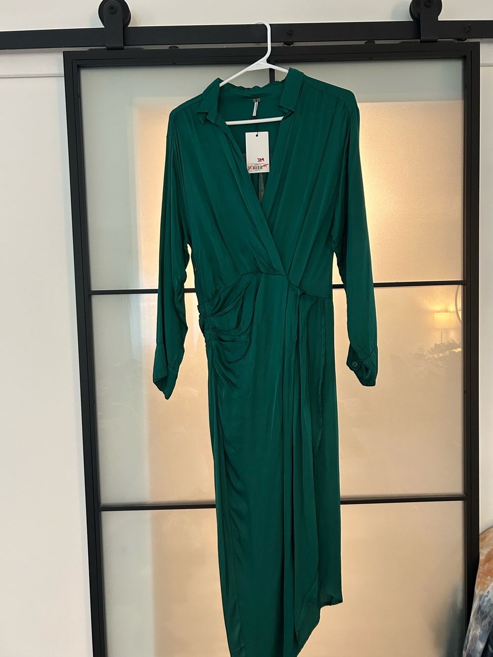 Young fabulous broke Yfb Aimee dress M faux wrap green